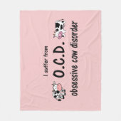 強迫性牛病 フリースブランケット (正面)