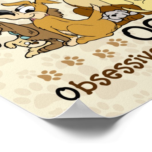 強迫性犬病 ポスター (角)