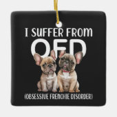 強迫性狂犬病に罹る セラミックオーナメント (正面)