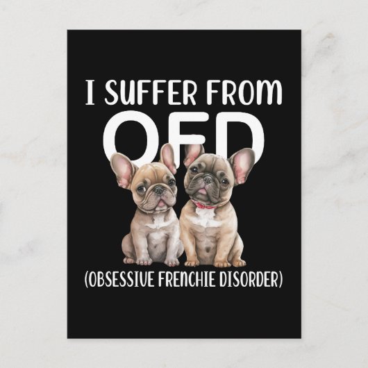 強迫性狂犬病に罹る ポストカード (正面)