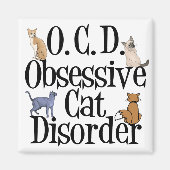強迫性猫障害 マグネット (正面)