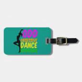 強迫性舞踊障害カスタムティール（緑がかった色） ラゲッジタグ (正面横)