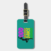 強迫性舞踊障害カスタムティール(緑がかった色) ラゲッジタグ (正面縦)