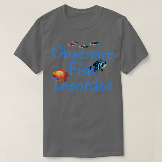 強迫性魚群前頭水族館保の Tシャツ (デザイン正面)