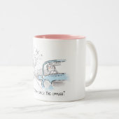 強迫的な言葉遣い ツートーンマグカップ (正面右)