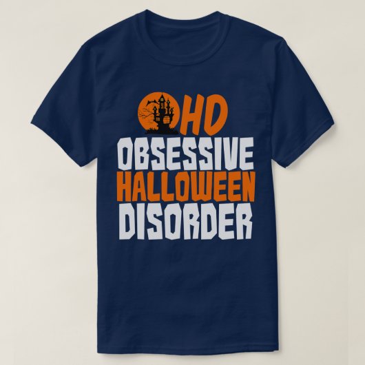 強迫的ハロウィーン障害 Tシャツ (デザイン正面)