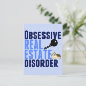 強迫的不動産障害 面白い ポストカード (スタンド正面)