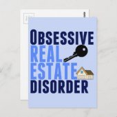 強迫的不動産障害 面白い ポストカード (正面/裏面)