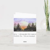 強迫、クーガーのメッセージカード カード (裏面)