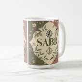 強運力 – 忍耐ステッカー コーヒーマグカップ (正面右)