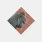 強靭なゴリラのお母さん スタンダードカクテルナプキン (角)