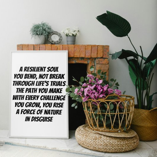 強靭なソウルミ感動的ニ詩 ポスター