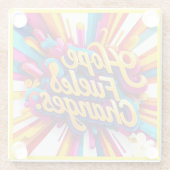 「強靭な魂」 ガラスコースター (裏面)