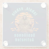 強靭帯発声強靱帯活性化ビッグフット ガラスコースター (裏面)