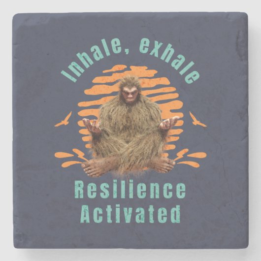 強靭帯発声強靱帯活性化ビッグフット ストーンコースター (正面)