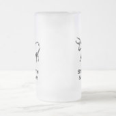 強靭性と名誉ブラック フロストグラスビールジョッキ (中央)