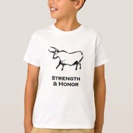 強靭性と名誉ブラック Tシャツ