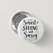 強頭が切れるい、サッシー 缶バッジ (正面&裏面)