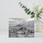 強風によるコンテナクレーンの破壊 ポストカード (スタンド正面)