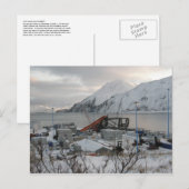 強風によるコンテナクレーンの破壊 ポストカード (正面/裏面)