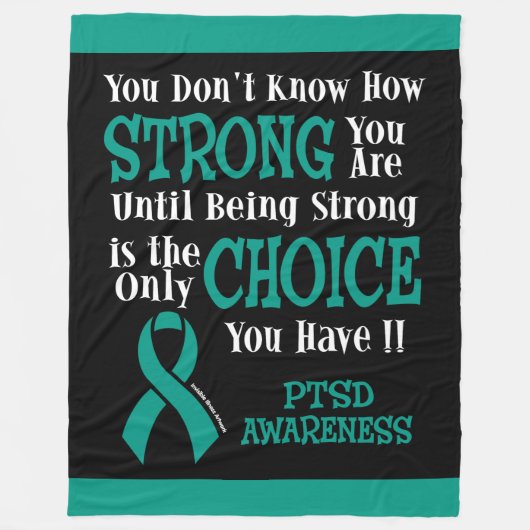 強/選択…PTSD フリースブランケット (正面)