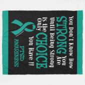 強/選択…PTSD フリースブランケット (正面(横))