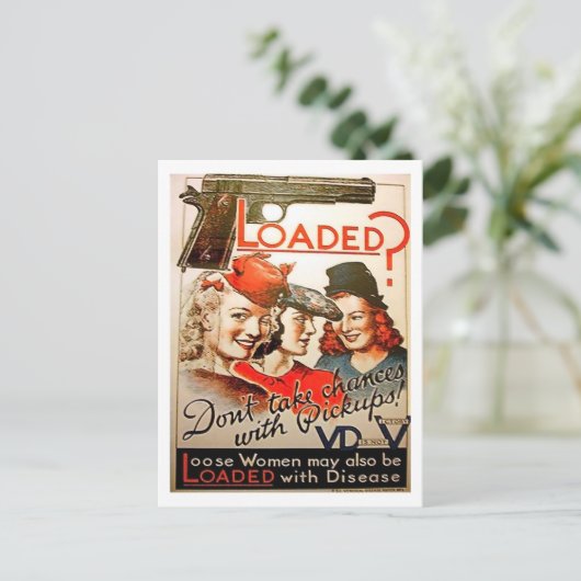 弾は？女の子の勝ち目を見逃すな戦争 ポストカード (スタンド正面)