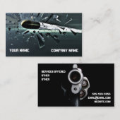 弾丸が付いているクールなFflの名刺 名刺 (正面/裏面)