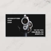 弾丸が付いているクールなFflの名刺 名刺 (裏面)