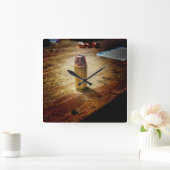 弾丸の時計 スクエア壁時計 (ホーム)