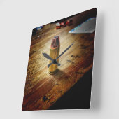 弾丸の時計 スクエア壁時計 (傾斜)