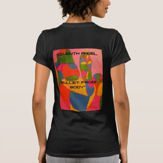 弾丸の証拠の体のワイシャツ Tシャツ (裏面)