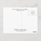 弾丸を顔した方が… ポストカード (裏面)