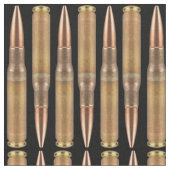 弾丸ライフルガンアンモプリントファブリック工芸品 ファブリック (クローズアップ)