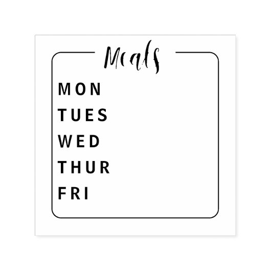 弾丸日誌の食事プランナー自己インクスタンプ セルフインキングスタンプ (デザイン)