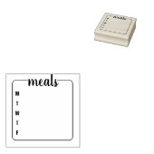 弾丸日誌の食事計画のためのゴム印 ラバースタンプ (押印)