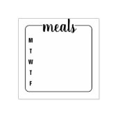 弾丸日誌の食事計画のためのゴム印 ラバースタンプ (インプリント)