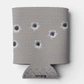 弾丸穴付きスチール缶ノベルティ 缶クーラー (裏面)