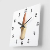 弾丸 スクエア壁時計 (傾斜)