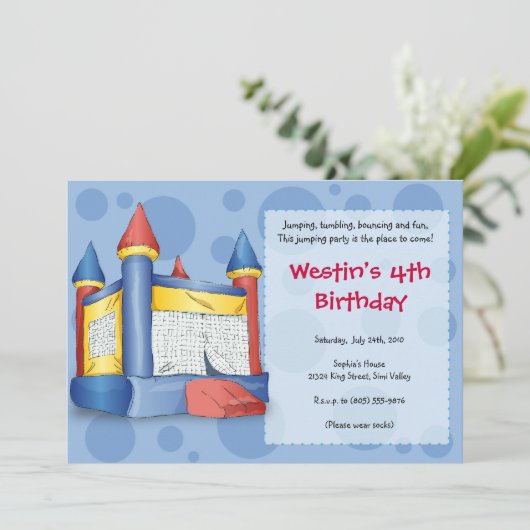 弾力があるおもしろい-男の子のための…! 招待状 (スタンド正面)