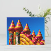 弾力がある城のパーティーの招待 招待状 (スタンド正面)