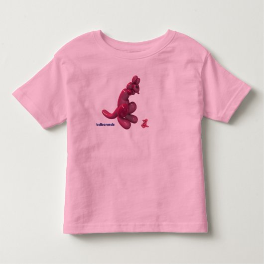 弾力があるBalloonimalsおよびSammyカンガルー! トドラーTシャツ (正面)