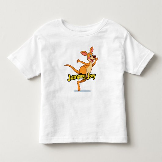 弾力のあるおもしろいとジャンプジョーイ トドラーTシャツ (正面)