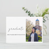 弾力のあるスクリプトの卒業 案内状 (スタンド正面)