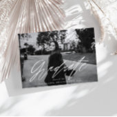 弾力のあるスクリプト卒業発表カード 案内状