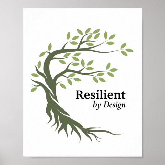 弾力のあるデザイン やる気を起こさせる ポスター (正面)