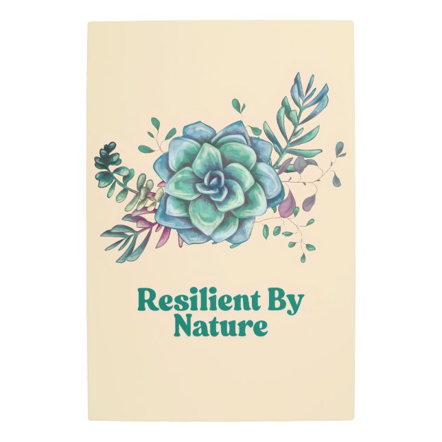 弾力のある自然 メタルプリント (正面)