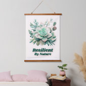 弾力のある自然 吊り下げ型タペストリー (寝室)