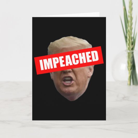 弾劾されたトランプ45第3代大統領 カード (正面)