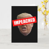 弾劾されたトランプ45第3代大統領 カード (黄色い花)